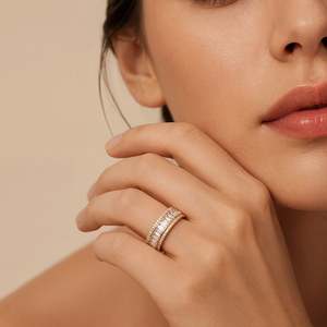 Jeulia Rose Gold Plated Sterling <b>Silver</b> Radiant Cut <b>Solitaire</b> Engagement <b>Ring</b> for Women - Product Image 6