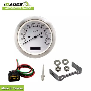 Velocímetro eléctrico Vintage clásico para coche, placa frontal con esfera blanca de 85mm - Product Image 4