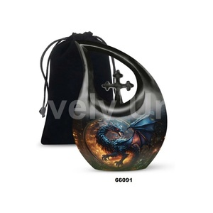 โกศบรรจุอัฐิรูปมังกรสวยงามสำหรับผู้ใหญ่ พร้อมถุงกำมะหยี่ฟรี - Product Image 4