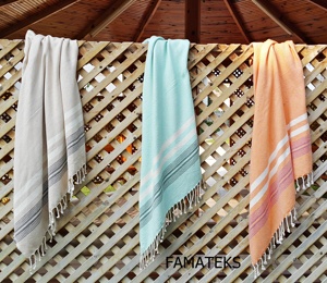 Toallas de playa de algodón turco Extra grande, toalla de Pareo Sarong de alta calidad al mejor precio - Product Image 2