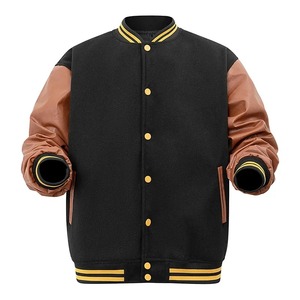 Fashion Men's Winter Varsity <b>Jacket</b> Stand Collar Breathable <b>Heated</b> Front Logo Customized Color - Product Image 3