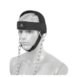 Soporte de Rodilla Ajustable de Neopreno Transpirable y Antideslizante con Arnés para la Cabeza para Entrenamiento de Fuerza del Cuello, Accesorios de Gimnasio - Product Image 6