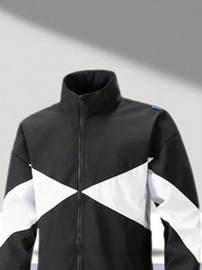 ชุดวอร์มคุณภาพสูงขายส่ง เสื้อแจ็คเก็ตซิปกันลม กางเกงจ็อกกิ้ง ชุดเซ็ตไนลอน รับสกรีนโลโก้ สำหรับผู้ชาย - Product Image 3