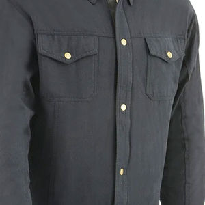 Veste en jean pour homme à prix raisonnable pour une utilisation en extérieur, décontractée et streetwear, veste en jean pour homme de couleur unie - Product Image 5