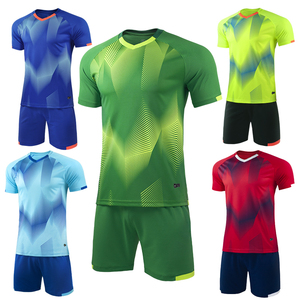 Wholesale Custom Men's Soccer Jerseys Sportswear Set with <b>Mesh</b> Material for Football Sublimation and Short Uniforms - Product Image 1