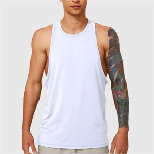 Camiseta Deportiva sin Mangas para Hombre, 100% Algodón, Color Sólido, para Entrenamiento, Gimnasio, Fitness, Modelo 2026, la Mejor Calidad - Product Image 3