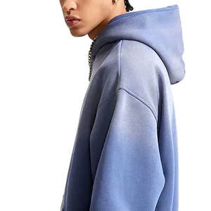 Chándal de servicio OEM, ropa de calle, conjunto de Sudadera con capucha de algodón estampado para hombre, conjunto de sudaderas con capucha y pantalones de chándal de lavado ácido personalizado de alta calidad - Product Image 5