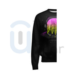 Sudadera Unisex de Invierno, Lisa, Personalizada, con Cuello Redondo, Estilo Holgado, con Logotipo Bordado Personalizado, Felpa de Alta Calidad, Servicio OEM - Product Image 3