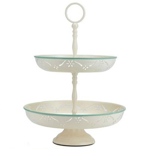 Support à gâteau décoratif pour table de fête de mariage, design élégant et moderne, 3 étages, forme ronde, finition brillante, en métal, pour usage domestique - Product Image 2