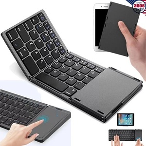 Clavier Bluetooth sans fil pliable mini, best-seller, neuf, avec pavé tactile pour ordinateur portable et tablette - Product Image 1