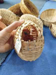 Nouveau Nid d'Oiseau en Paille de Bambou Naturel Fait Main pour Pigeons et Perruches – Maison Chaude Écologique Toutes Saisons – Vente en Gros Fabricant - Product Image 6