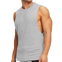 Camiseta Deportiva de Tirantes para Hombre, Transpirable, de Secado Rápido, Talla XXL, Lisa, para Gimnasio, Culturismo, Fitness, Running, Poliéster, Logotipo OEM 3D