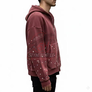 Sudaderas con Pedrería para Hombre, Nueva Colección, Mezcla de Algodón, Sudaderas Modernas, Transpirables y Cómodas en Venta - Product Image 3
