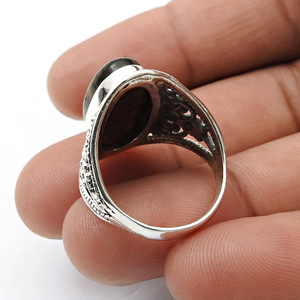 พลอยตาเสือธรรมชาติแหวนโบโฮ925แบบคลาสสิกเครื่องประดับทำด้วยมือสำหรับงานวันเกิดปาร์ตี้ - Product Image 4