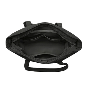 Sac fourre-tout à fermeture éclair personnalisable unisexe avec doublure en polyester noir et logo à motif d'oreiller pour le shopping et le camping - Product Image 5