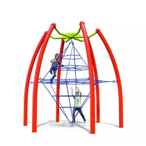 شباك رياضي ذو إطار قبة لتسلق الصالة الرياضية لرياضة الأطفال في الهواء الطلق ملاعب للعب الصالة الرياضية