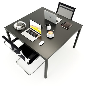 Modern Minimalist 2-Person <b>Workstation</b> <b>Desk</b> with U-Shaped Leg Design-SFUC005 - Product Image 2
