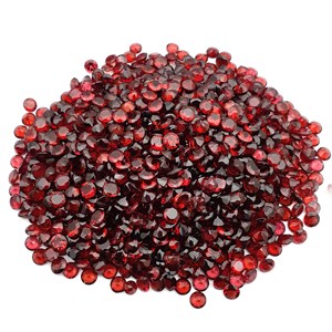 โกเมนธรรมชาติตัดเป็นจำนวนมากอัญมณีหลวม100ชิ้น2-5มม. ทำเครื่องประดับอัญมณีสีแดงพลอยหลวมหินคุณภาพสูง - Product Image 1