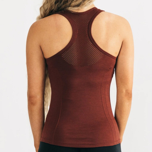 Camiseta de tirantes de yoga activa personalizada para damas, estilo deportivo de moda, gimnasio, entrenamiento, Fitness, chaleco, camiseta, tejido de punto, Stringer - Product Image 3