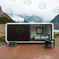 Maison d'hôtel préfabriquée en acier UMD Apple Cabin-Midcentury Modern Design Installation facile, étanche et écologique