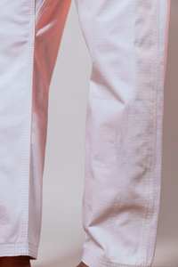 Top Trending Adulto BJJ Kimono Logotipo personalizado Blanco Jiu Jitsu Gi Bordado directo Perla Tejido Chaqueta Rip-Stop Pantalones Bjj Gis - Product Image 5