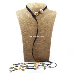 Plain Needle Lace Daisy Bufanda Collar Accesorio de moda - Product Image 1