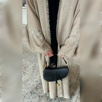 Robe Abaya Maxi Élégante d'Été de Créateur de Dubaï, Confortable, Infroissable, en Soie Faite à la Main, Vêtement de Prière Musulman Traditionnel