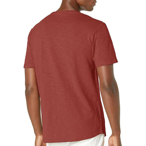 T-shirts d'été décontractés pour hommes de qualité supérieure légers coupe ajustée à manches courtes 100% coton col rond motif imprimé - Product Image 4