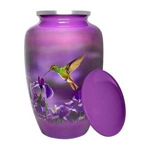 Artisanat Design Unique Urnes En Métal Fournitures Funéraires En Gros Urne En Aluminium Crémation Exportateur Indien Avec Qualité D'exportation - Product Image 4