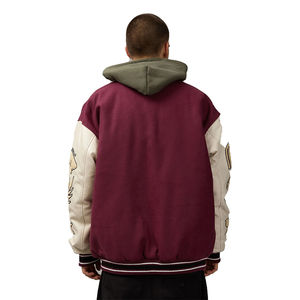 เสื้อแจ็กเก็ตเบสบอลปักลายกำมะหยี่สำหรับผู้ชายสินค้าออกใหม่แฟชั่น2024ออกแบบได้ตามต้องการ - Product Image 3