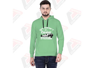 Premium Men's Pullover <b>Hoodie</b> Ultra Cozy and Comfortable 100% Cotton Embroidered Plain Dyed with Digital Printing for Winter - Product Image 3