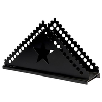 Porte-serviettes en métal de conception unique support de support de serviette noir de forme différente de haute qualité à vendre