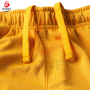 Pantalones cortos de béisbol de malla doble lisos retro con estampado personalizado para hombre - Product Image 6