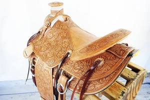 Selle Wade en cuir occidental de qualité supérieure fabriquée à la main pour plus de confort et de durabilité - Product Image 5