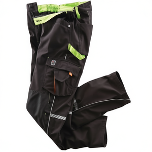 กางเกง Terrax Workwear Softshellhose รุ่น Gr.50 สีดำ/สีเขียวมะนาว พร้อมแถบสะท้อนแสงและไฟ  สินค้าส่งเสริมการขาย - Product Image 2