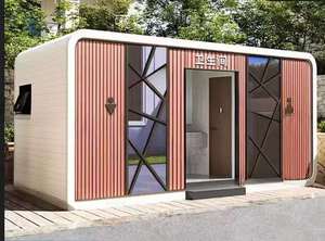 Tùy chỉnh ngồi xuống ngồi xổm nhà vệ sinh gốm phòng tắm công cộng với hai nhà vệ sinh cho nam và nữ nhà vệ sinh du lịch ngoài trời prefab - Product Image 3