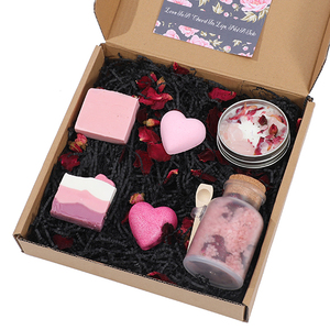 彼女の女性のための人気の豪華なバレンタインデーの不安緩和ギフトケアパンパーバスセットスパギフトボックス - Product Image 1
