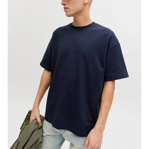 Camisetas Extra Grandes para Hombre, Camiseta de Algodón 100%, Hombros Caídos, Personalizada, Talla Grande, Alta Calidad, Estilo Vintage Informal, OEM - Product Image 4