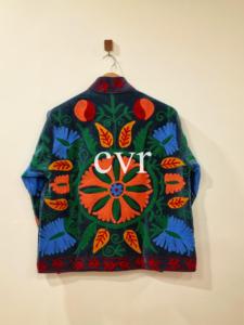 Manteau en velours brodé à la main, col mandarin, manches longues, motif floral, grande taille, vêtements d'extérieur pour femmes, automne, décontracté - Product Image 3
