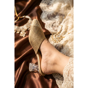 Zapatos de Novia Elegantes Tipo Zuecos y Mules BRIDAL HEELS 506 G - Product Image 3