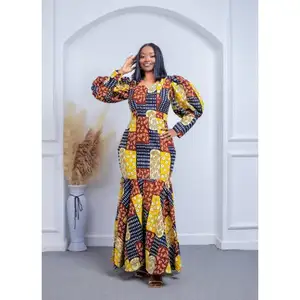 여성을위한 뜨거운 판매 아프리카 드레스 경쟁 가격 인쇄 바디 콘 아프리카 드레스