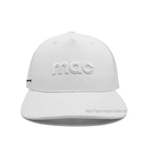 Vente en gros de chapeaux de camionneur blancs avec logo 3D personnalisé Casquette de golf réglable à 5 panneaux pour hommes, élégants, à la mode pour les scènes extérieures décontractées - Product Image 1