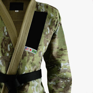 Conjuntos de Kimonos de Jiu-Jitsu Brasileño con Estampado Multicamuflaje, Hechos de 100% Algodón, 440 GSM, Tejido de Una Sola Capa Preencogido, Tela Ripstop, Parches Tejidos, Calidad Superior - Product Image 4