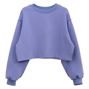 Sudaderas con Capucha Cortas de Punto Estampadas para Mujer, con Logotipo Frontal, Fabricante Personalizado, Ropa Urbana - Product Image 4