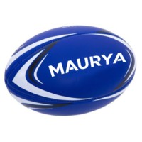 Ballon de rugby personnalisable pour l'entraînement, cuir doux au toucher, caoutchouc PVC avec vessie en latex, entièrement de marque par le fabricant et le fournisseur