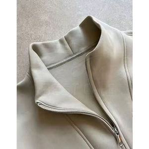 Mujeres Quarter-Zip Sudadera Pullover Manga larga Ligero Transpirable Athletic Top - Product Image 4