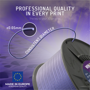 Filament PLA HD WINKLE anti-interférence 1,75 mm 1 kg pour imprimante 3D FDM, impression facile, sans déformation, tolérance 0,05 mm, température de buse 190-230 °C - Product Image 3