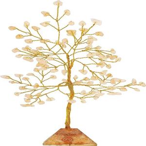 Vente en gros de 300 puces Orgone Pyramide Base Citrine Arbre de pierres précieuses Pierre semi-précieuse Artisanat pour Feng Shui Décoration intérieure Reiki naturel - Product Image 1