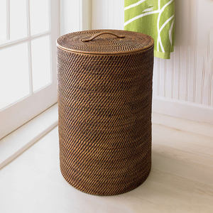 Panier de rangement carré en rotin pour salle de bain, cuisine, poubelle, organiseur et objet décoratif - Product Image 6