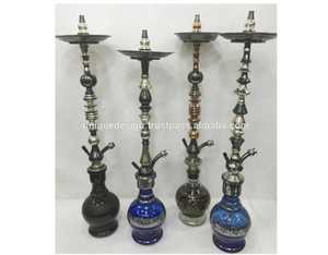 Farida solicast หรูหรามินิ hookahs ทองเหลืองและชีพจรหล่อด้วยเทคนิคกระจกอียิปต์ทำด้วยอุปกรณ์เสริม - Product Image 6